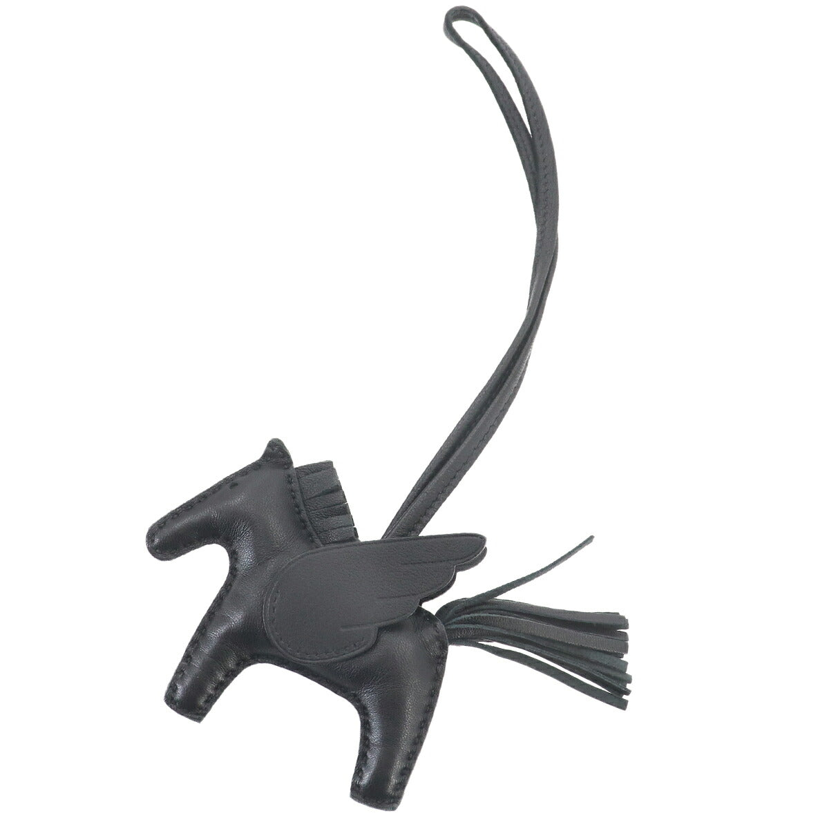 Rodeo Pegasus PM Bag Charm Agneau Milo Veau Swift So Black