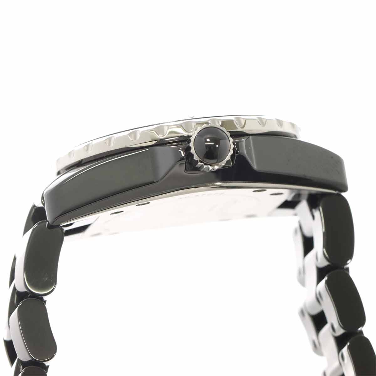 J12 H1625 12P Diamond Quartz Black Dial Ladies Watch