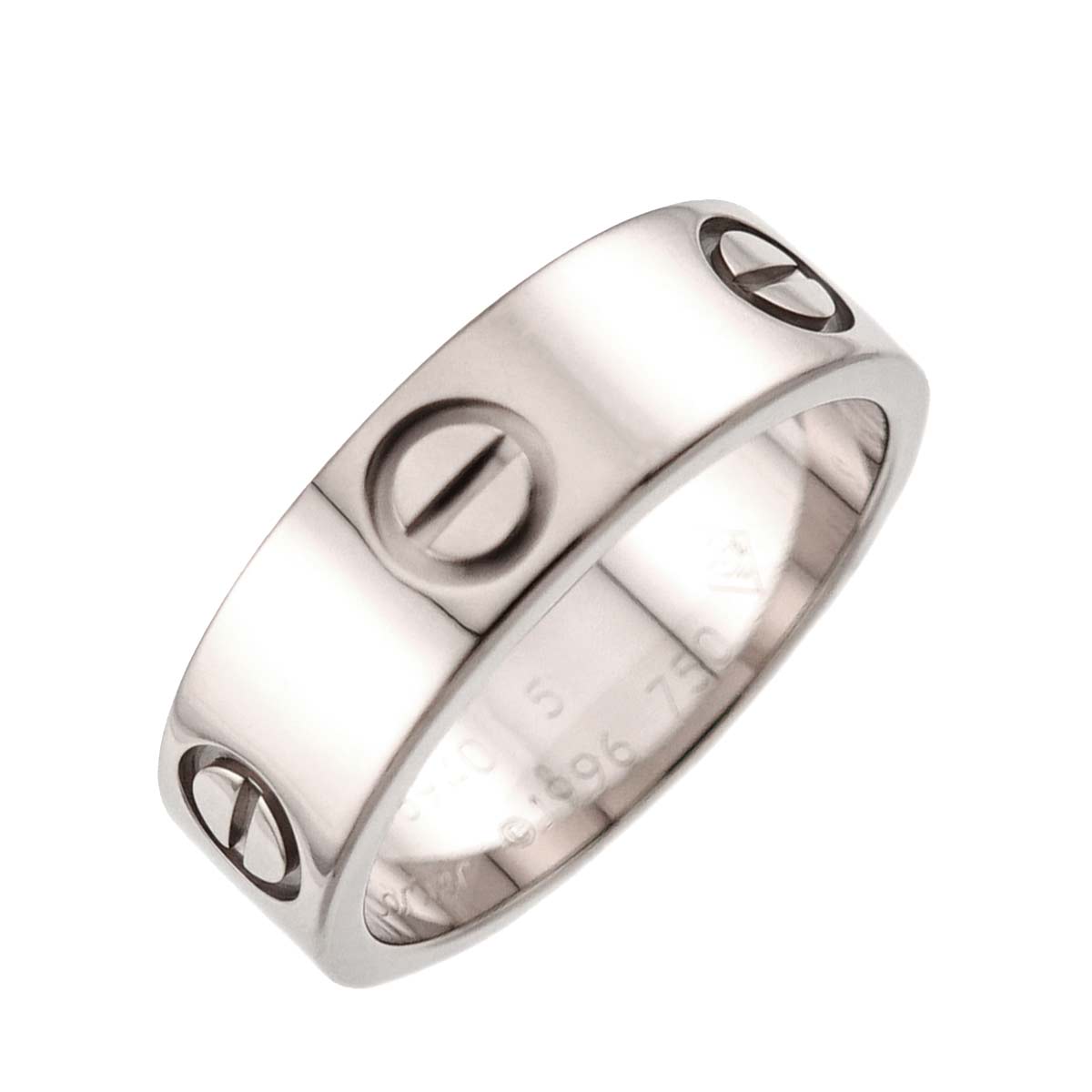 Love Ring 18K White Gold 750 size51 5.25-5.5(US)