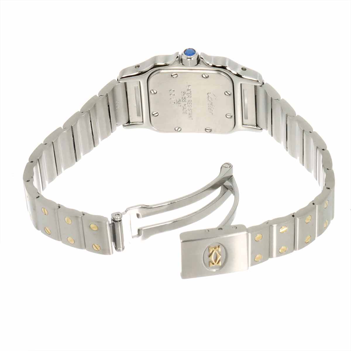 Santos Galbee W20012C4 750 YG Cream Dial Ladies Watch