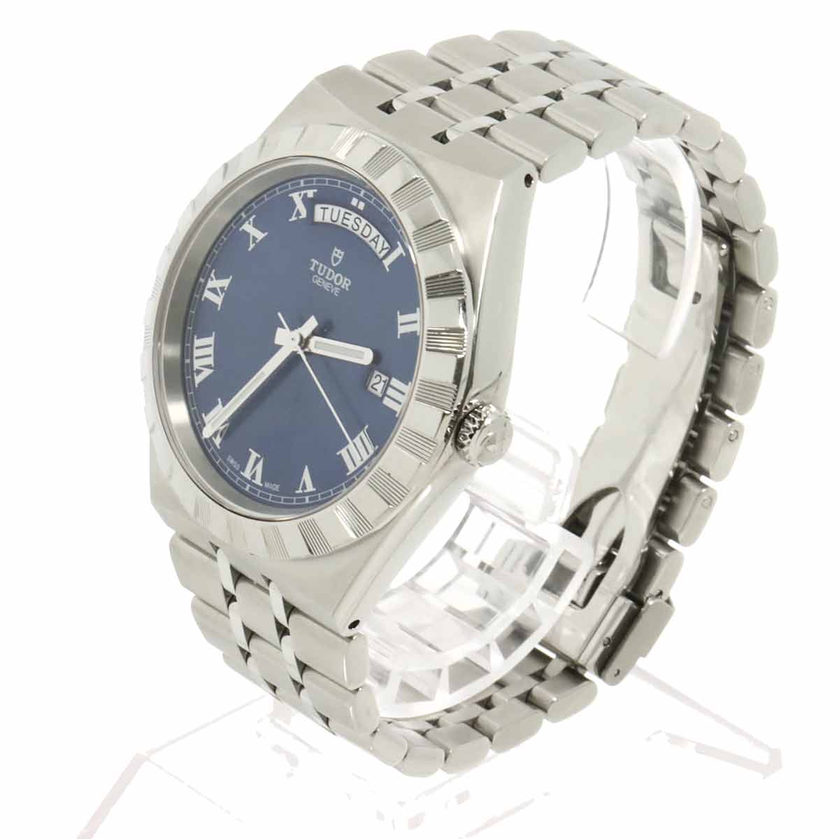Royal 28600 Automatic Date Blue Dial Mens Watch