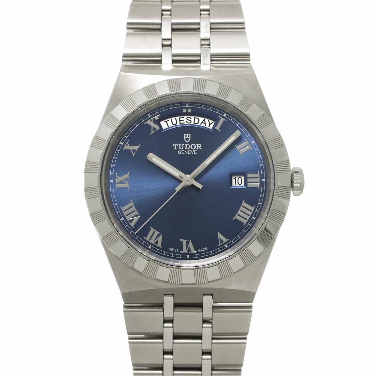 Royal 28600 Automatic Date Blue Dial Mens Watch