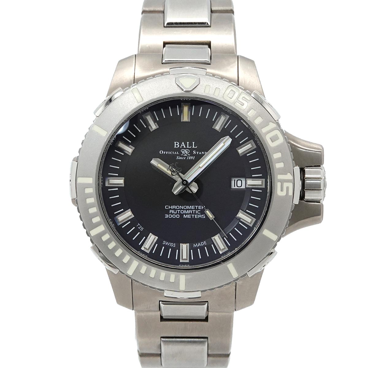 Engineer Hydrocarbon DeepQUEST DM3000A SCJ BK Black Dial Mens