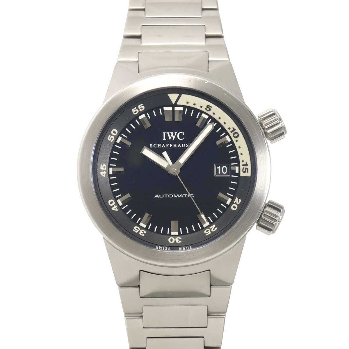 Aqua Timer IW354805 Black Dial Automatic Mens Wrist Watch