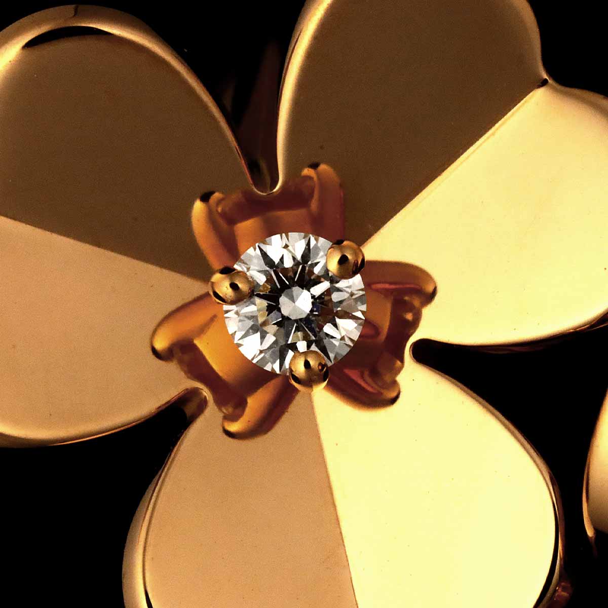 FRIVOLE Diamond Ring 18K PG size51 5.5-5.75(US)