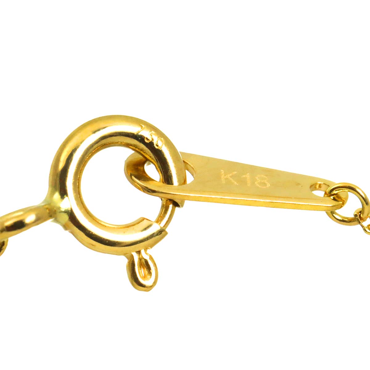 Quartz MOP Necklace 18K Yellow Gold 750