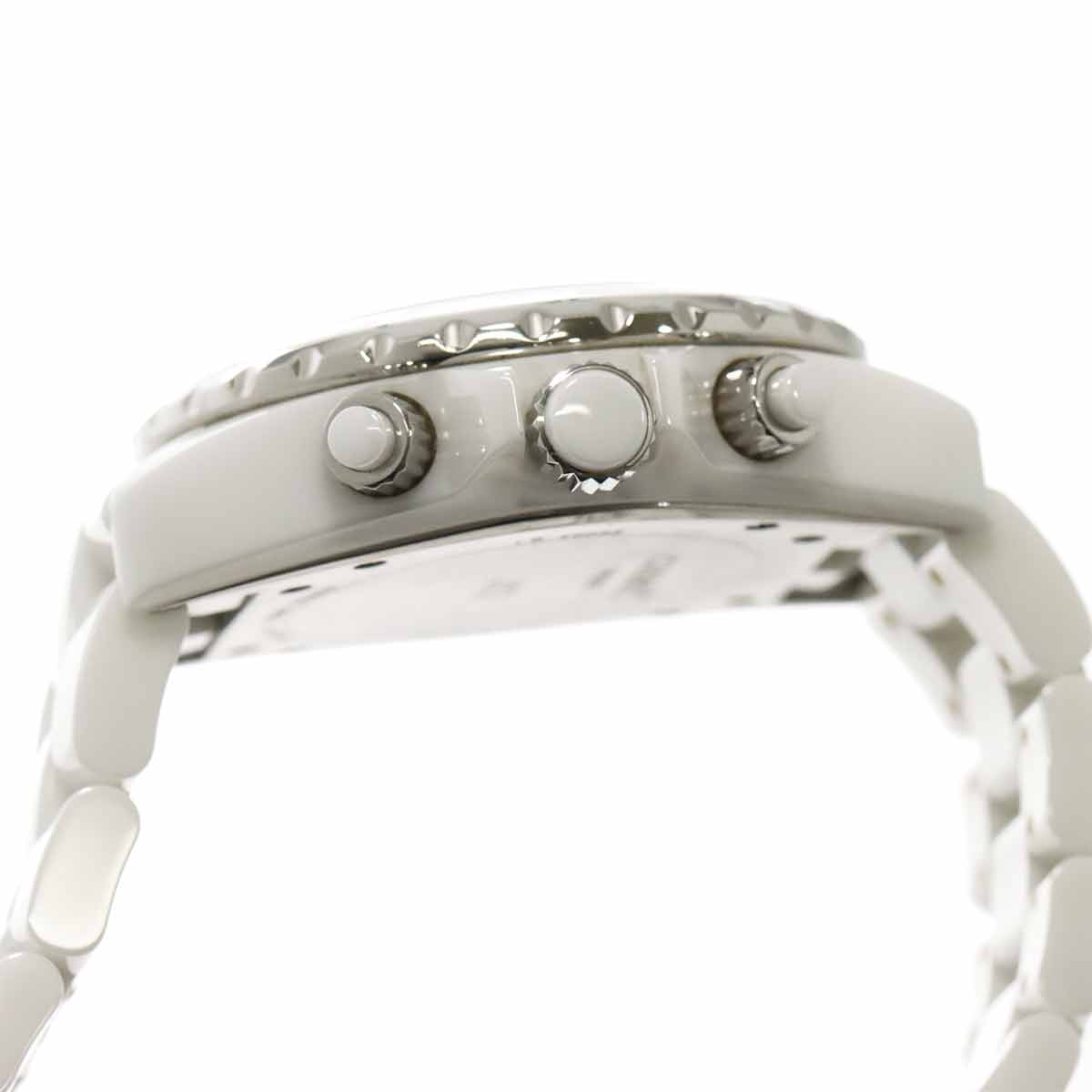 J12 Chronograph H2009 9P Diamond Date White Dial Mens Watch