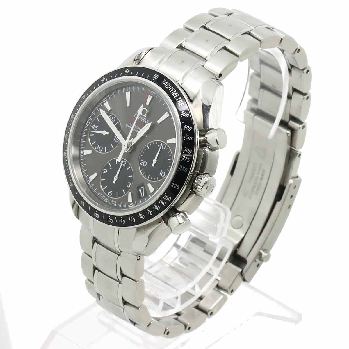 Speedmaster Date 323 30 40 40 06 001 Gray Black Dial Mens
