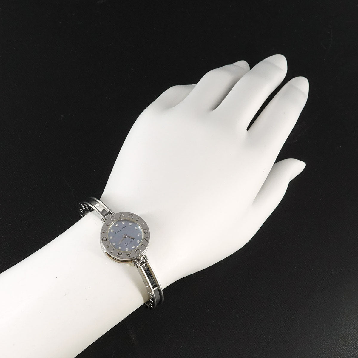 B-Zero1 BZ22S Bangle Watch Quartz Blue Shell Dial Ladies