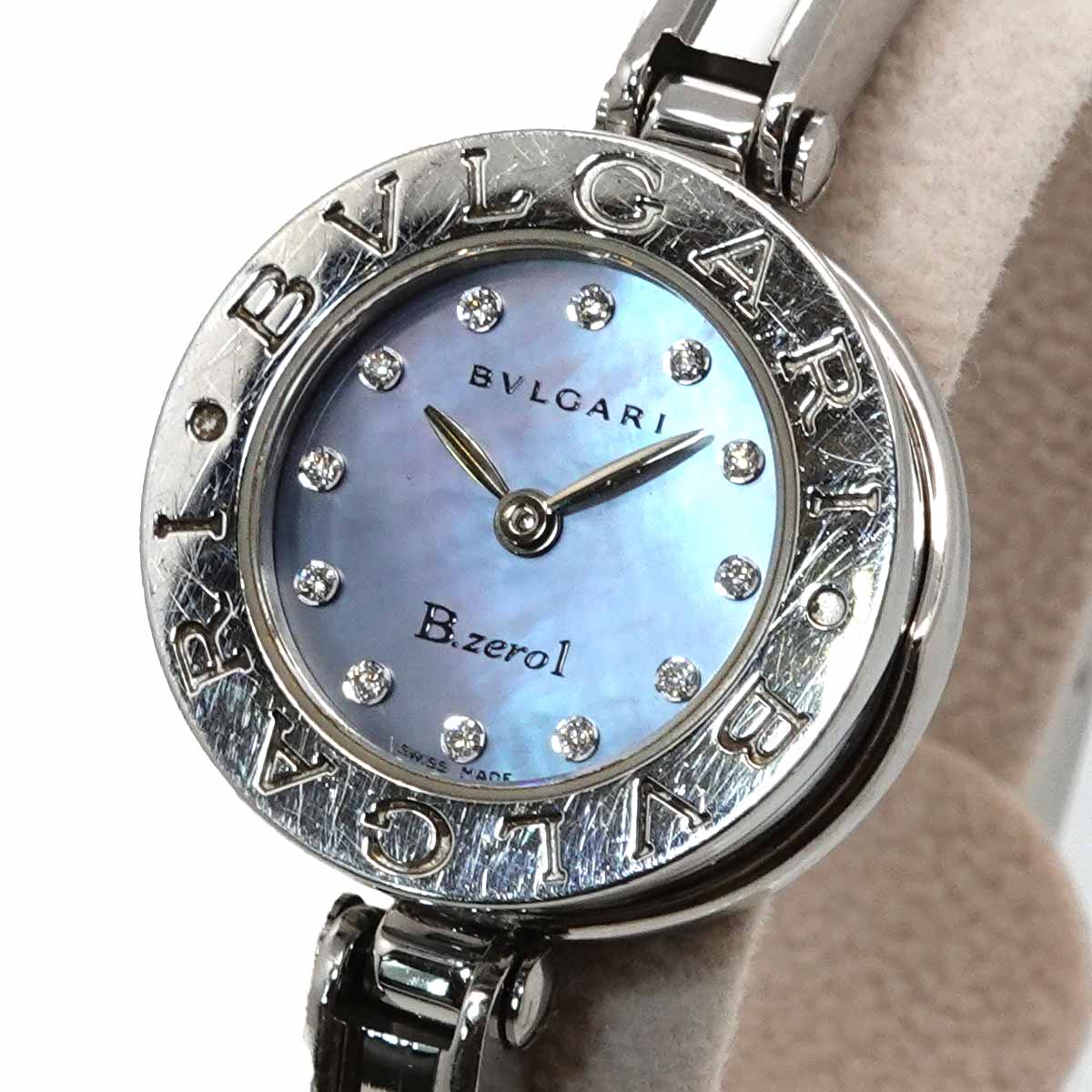B-Zero1 BZ22S Bangle Watch Quartz Blue Shell Dial Ladies