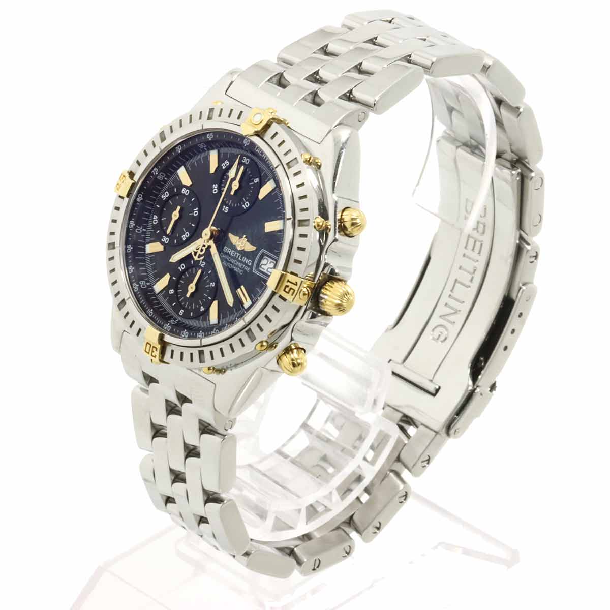 Chronomat Bicolor B13352 YG Automatic Black Dial Mens