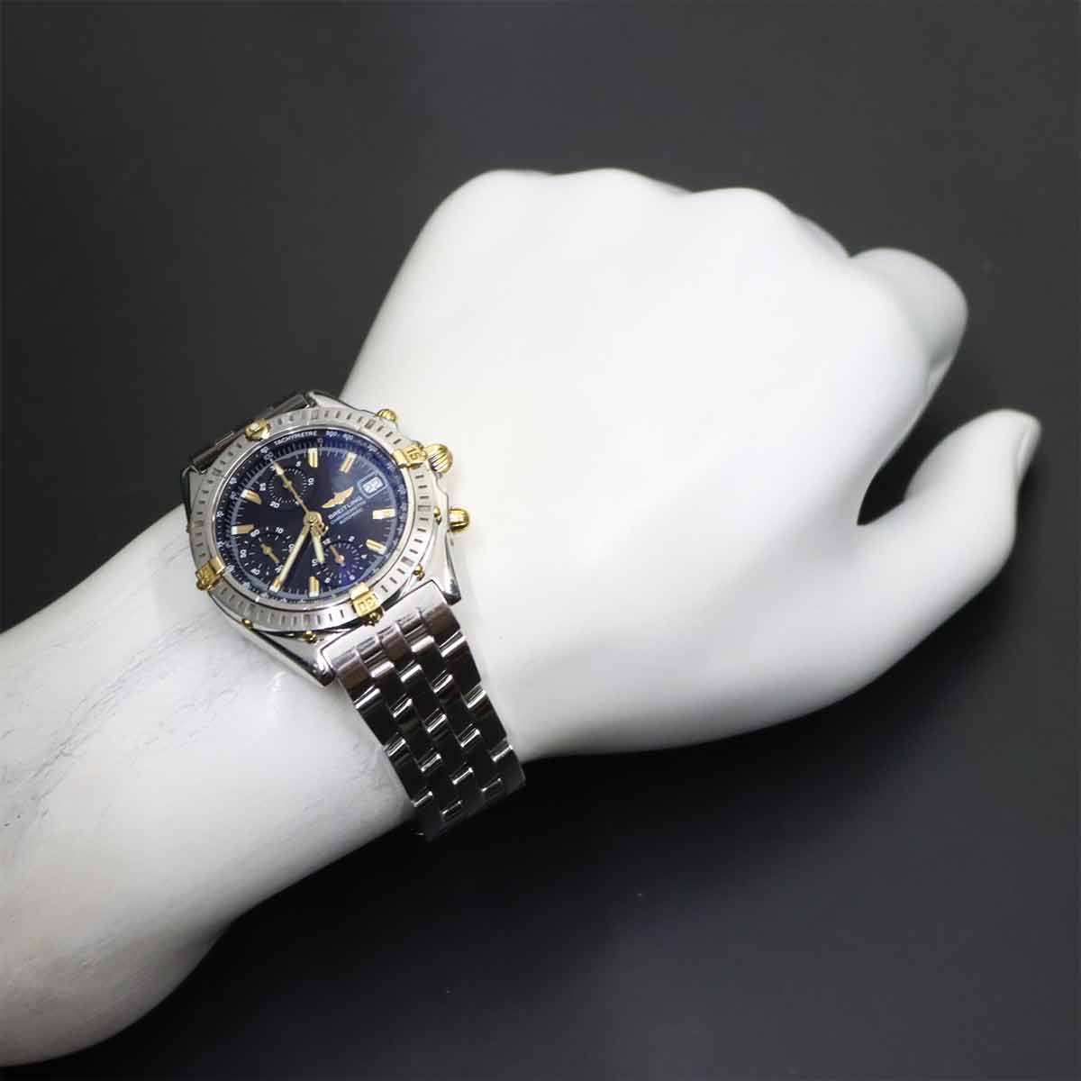Chronomat Bicolor B13352 YG Automatic Black Dial Mens
