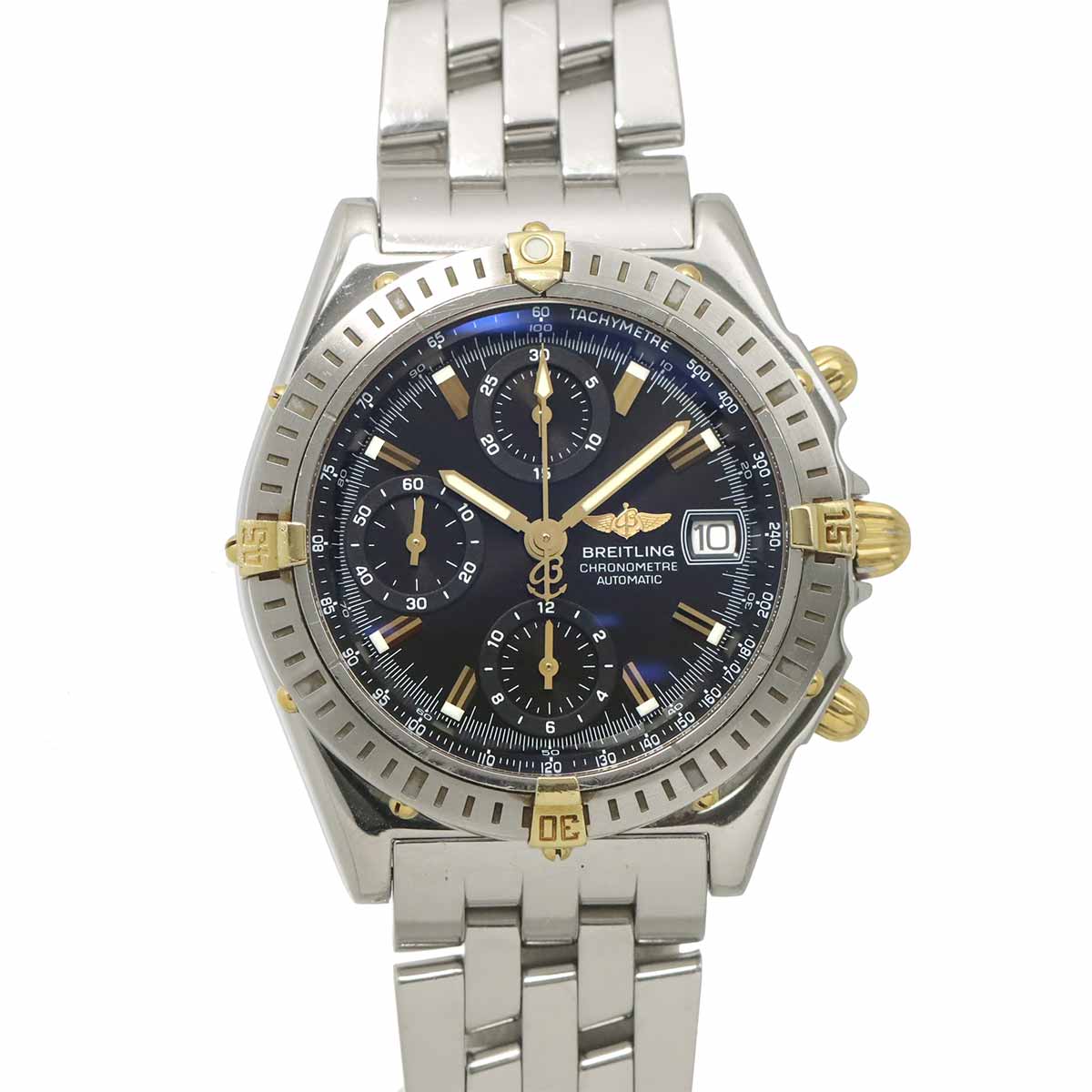 Chronomat Bicolor B13352 YG Automatic Black Dial Mens