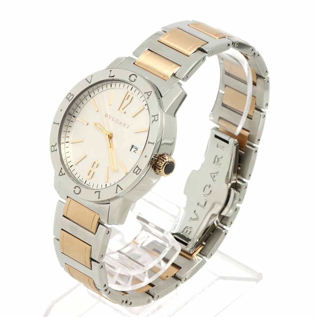 BVLGARI BVLGARI BB39S Automatic YG Silber Dial Mens Watch