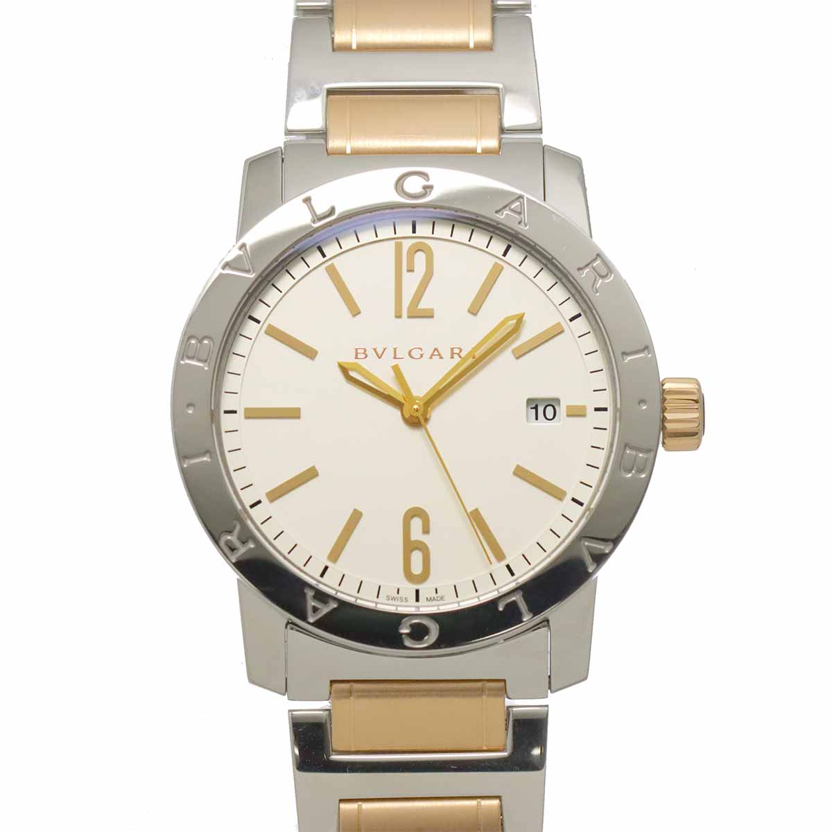 BVLGARI BVLGARI BB39S Automatic YG Silber Dial Mens Watch
