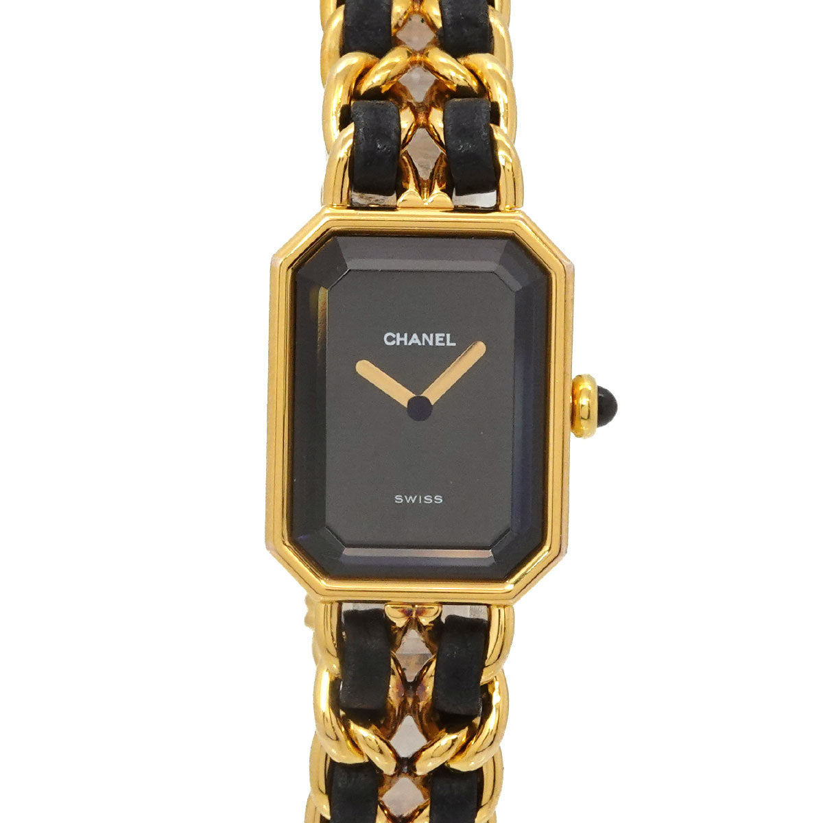 Premiere Size L H0001 Vintage Quartz Black Dial Ladies Watch