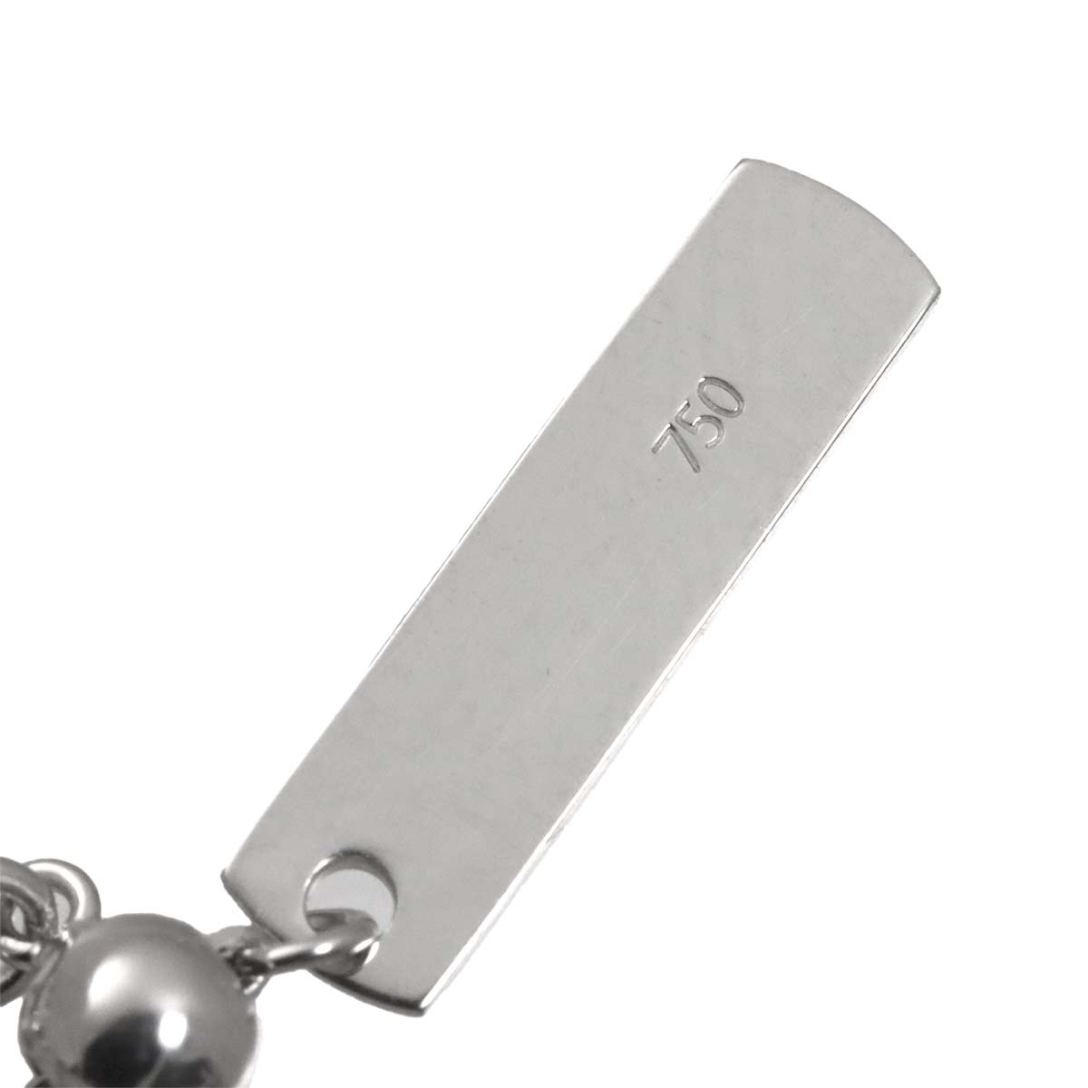 Diamond 0.32ct Necklace 18K WG White Gold 750