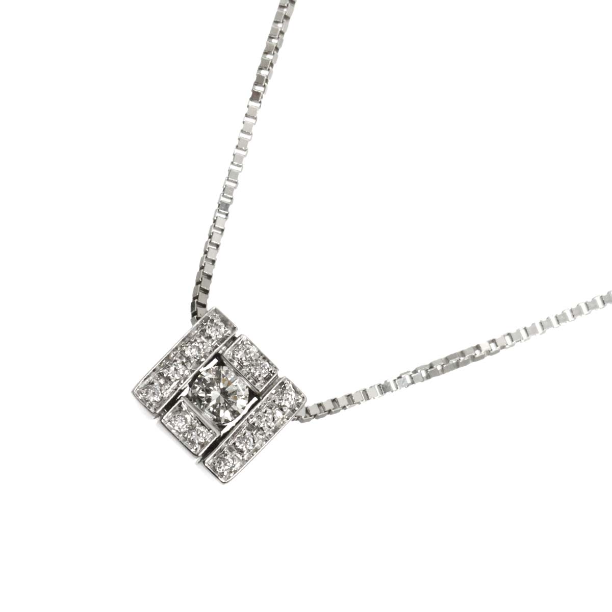 Belle Epoque Diamond Necklace 18K White Gold 750
