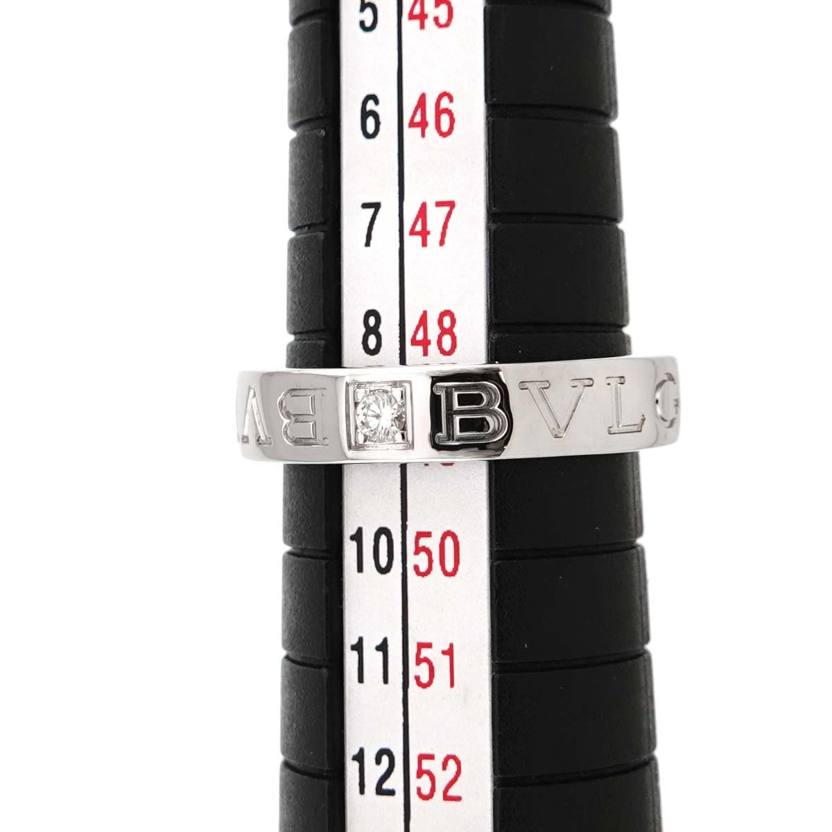 B-ZERO1 Diamond Ring 18K WG 750 size4.5-4.75(US)