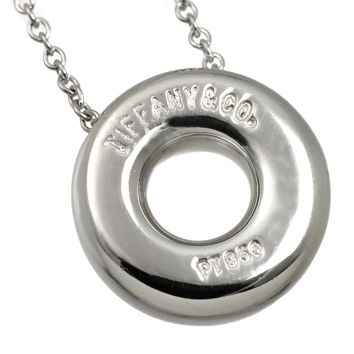 Dots Circle Diamond Necklace Platinum