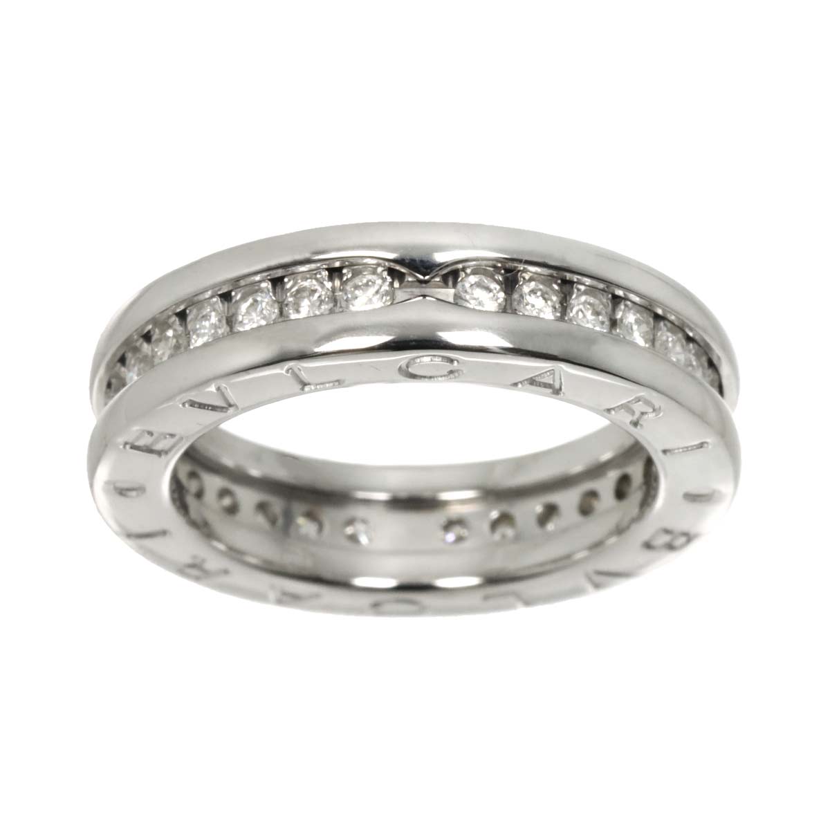 B-zero1 1Band Diamond Ring 18K WG 750 size46 3.75(US)