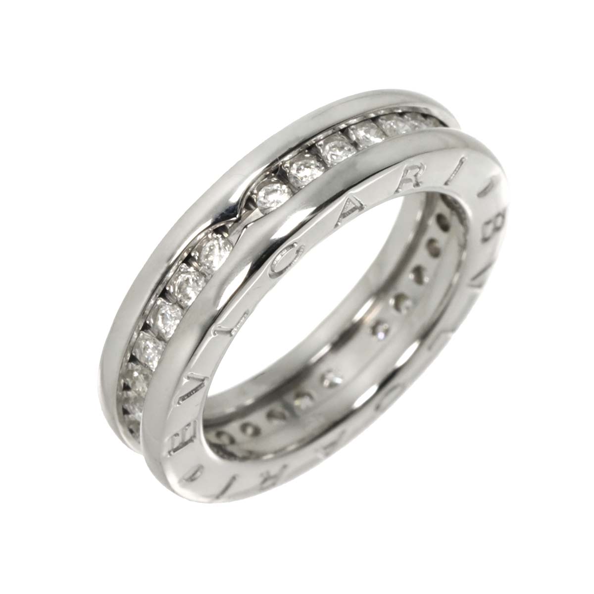 B-zero1 1Band Diamond Ring 18K WG 750 size46 3.75(US)