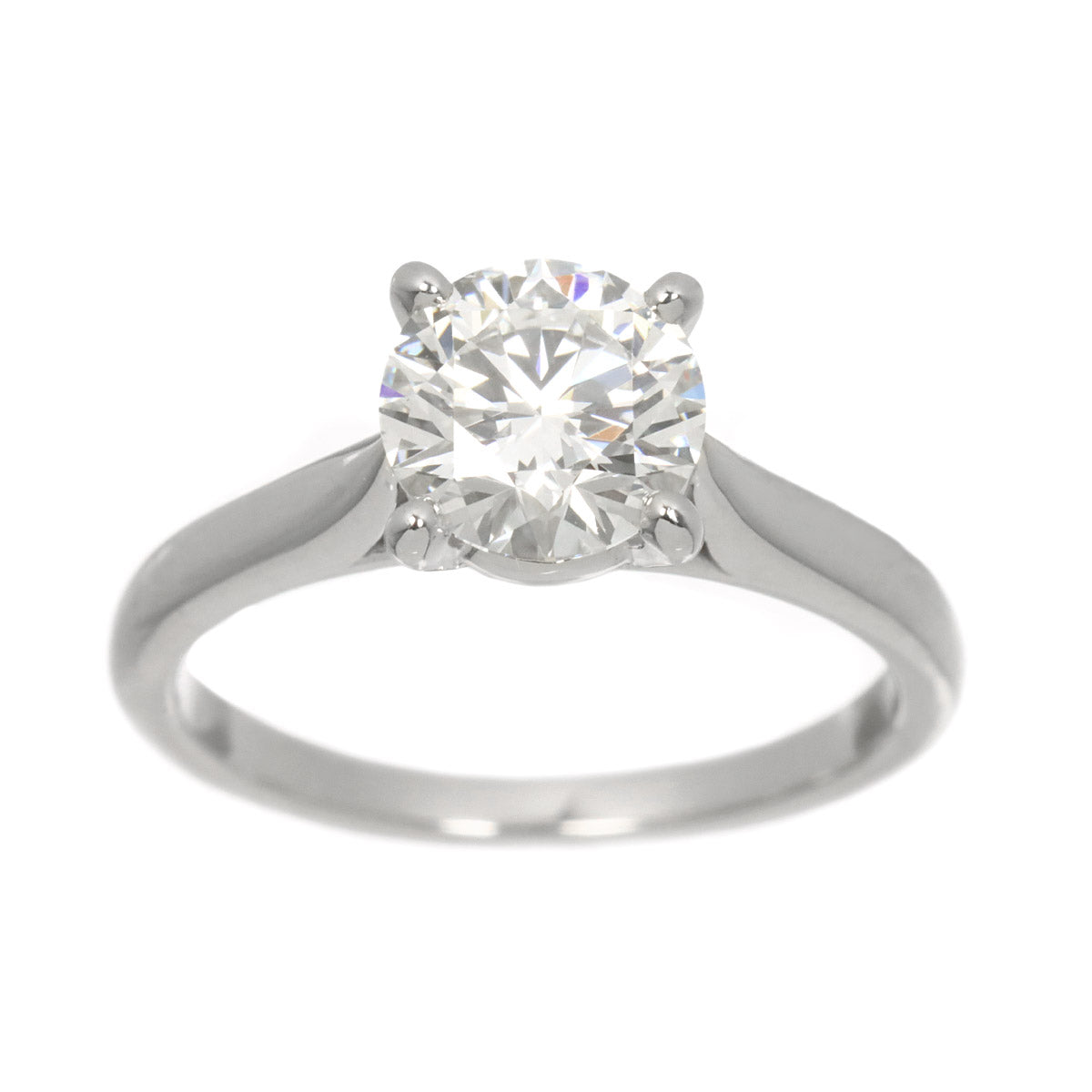 Diamond 1.01ct F/VS1/EX Ring Platinum size46 3.75-4(US)