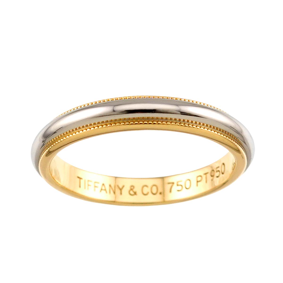 Milgrain Band Ring 18K YG 750 Pt Size7.75-8(US)