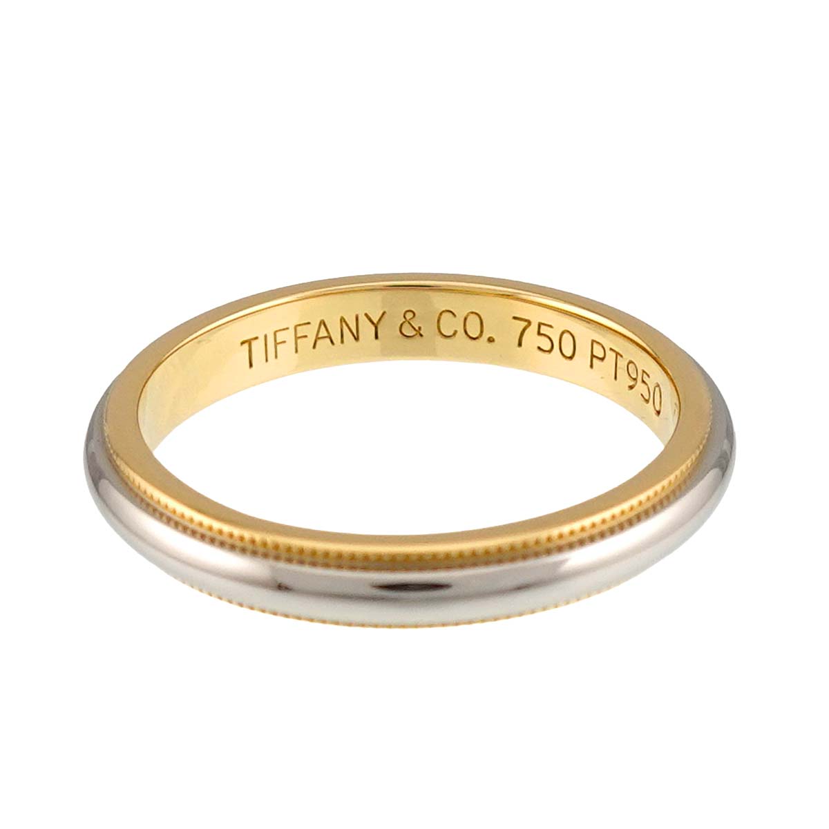 Milgrain Band Ring 18K YG 750 Pt Size7.75-8(US)