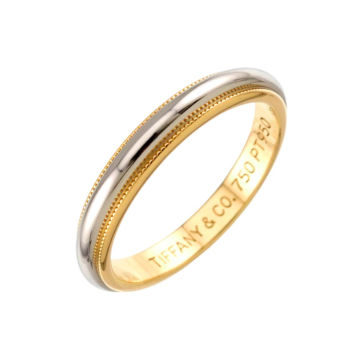 Milgrain Band Ring 18K YG 750 Pt Size7.75-8(US)