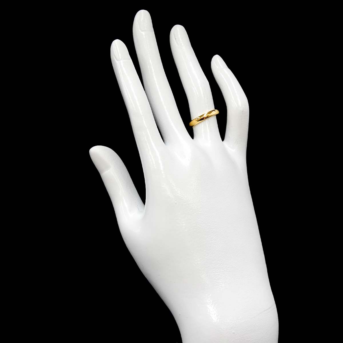 Forever Band Ring 18K Yellow Gold 750 Size4.5-4.75(US)