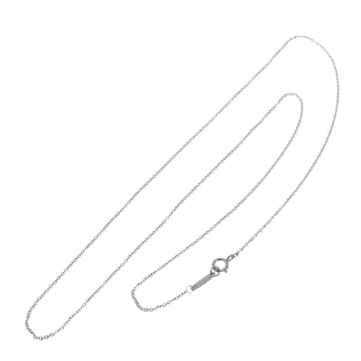 TIFFANY Co. Chain Necklace Platinum