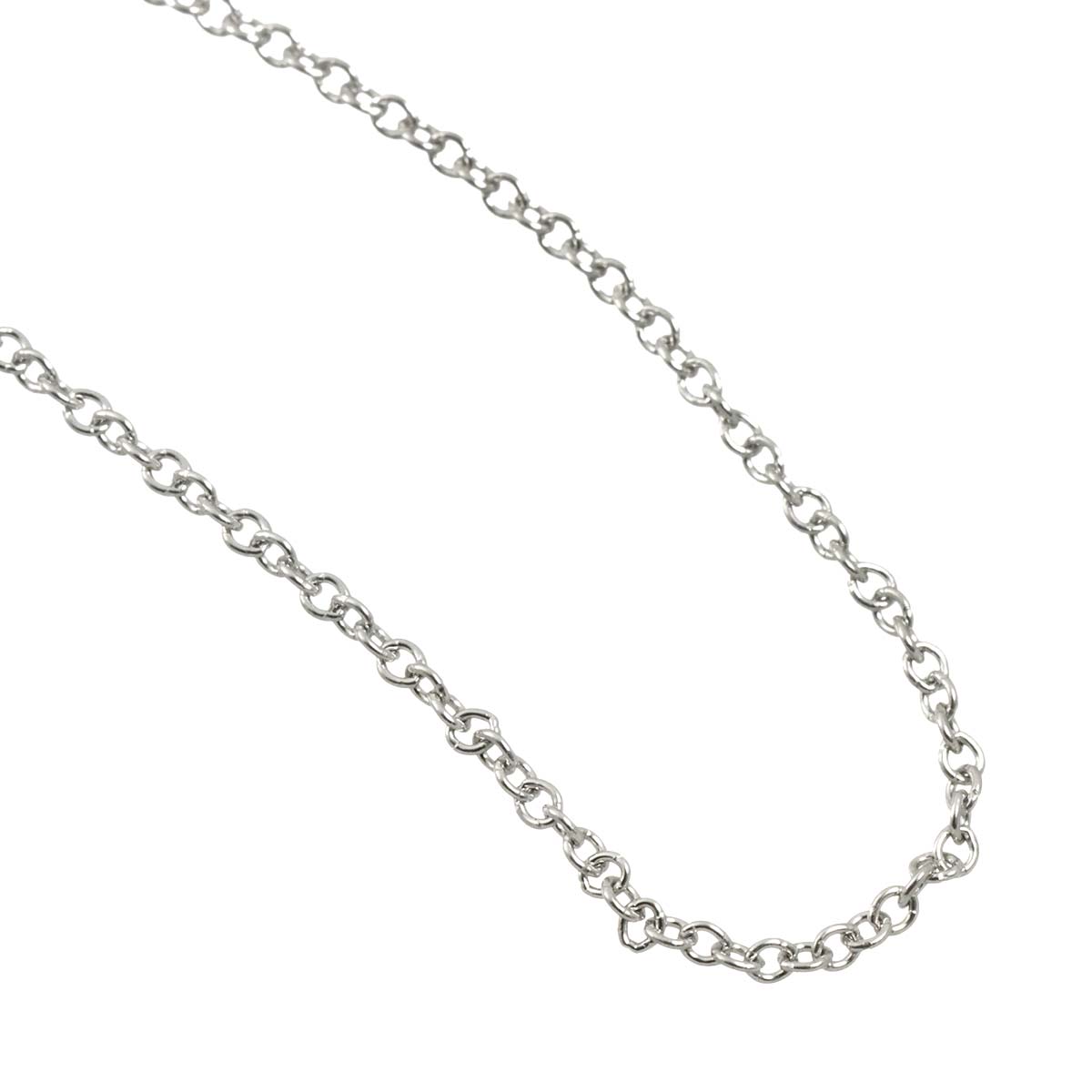 TIFFANY Co. Chain Necklace Platinum