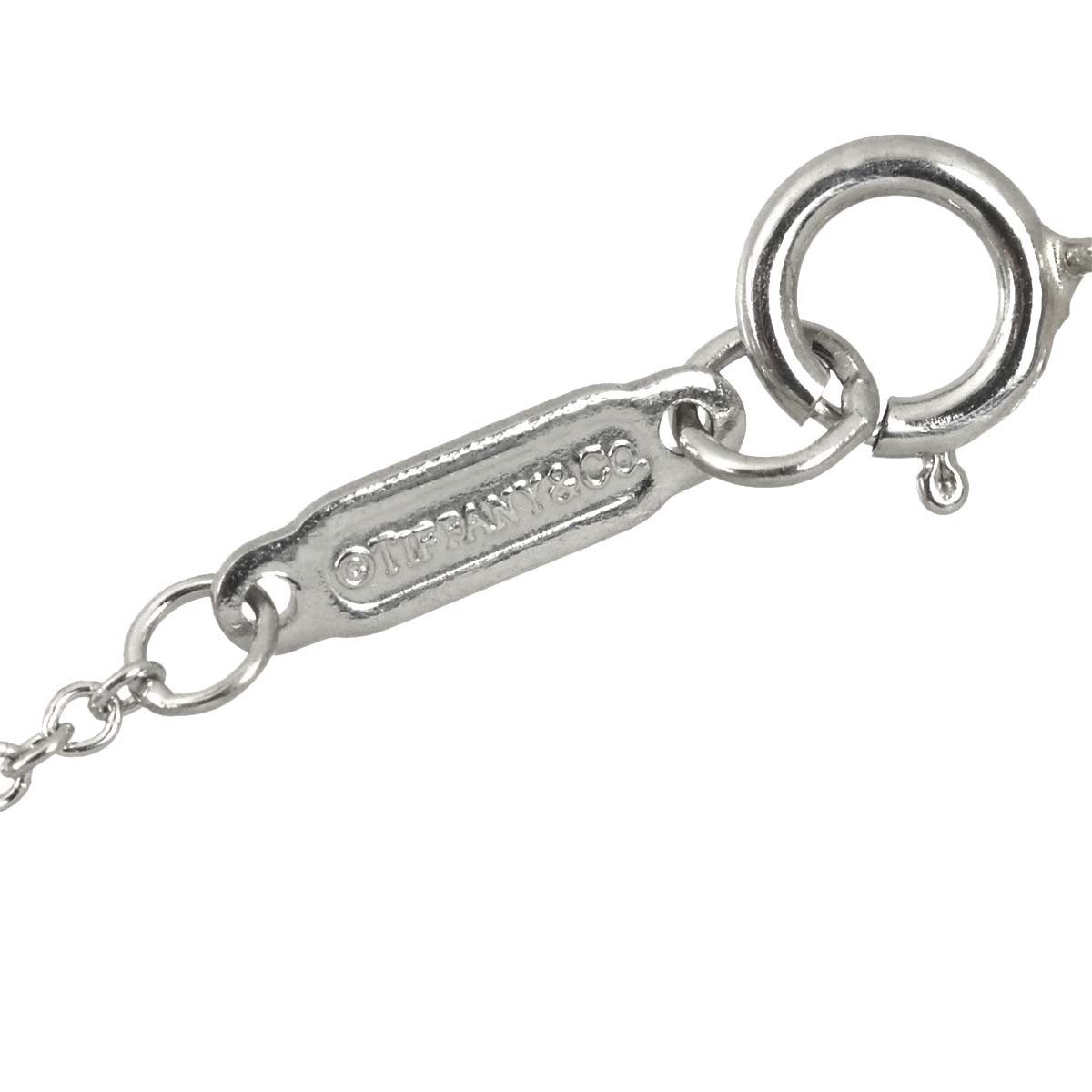 TIFFANY Co. Chain Necklace Platinum