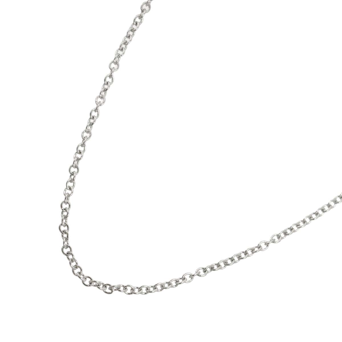 TIFFANY Co. Chain Necklace Platinum