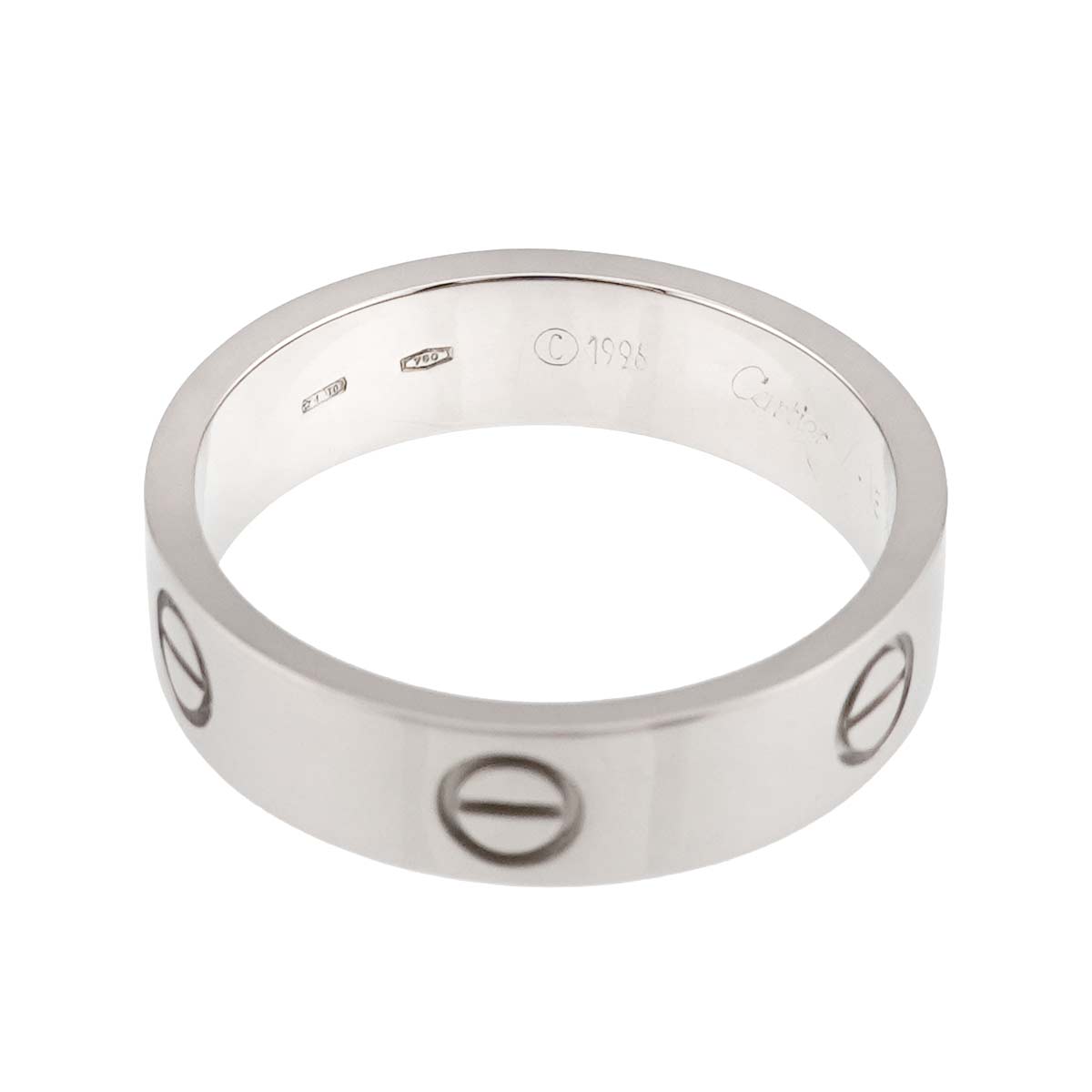 Love Ring 18K WG White Gold 750 size65 10.5-10.75(US)
