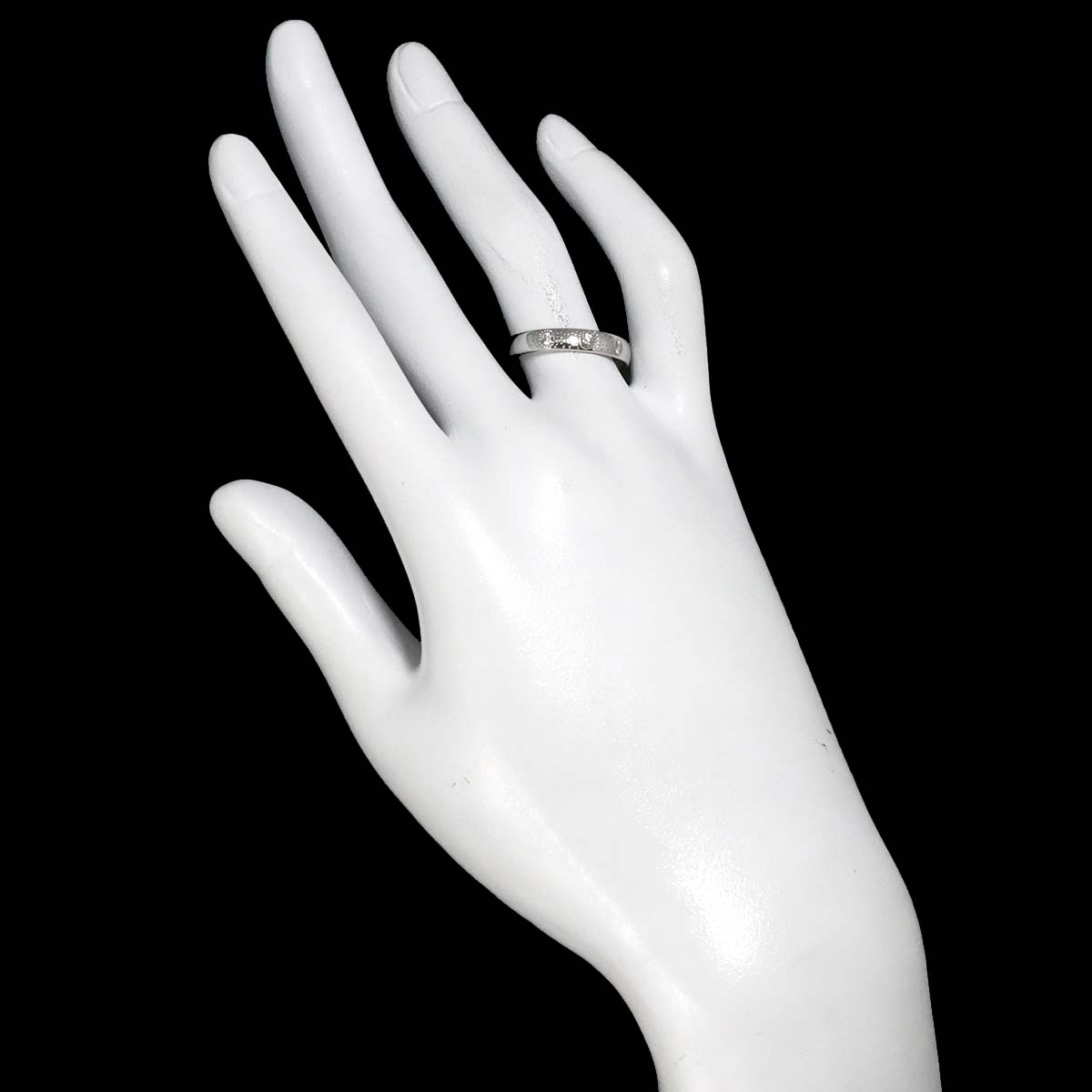 Diamond 0.12ct Ring 18K WG 750 Size6.5-6.75(US)
