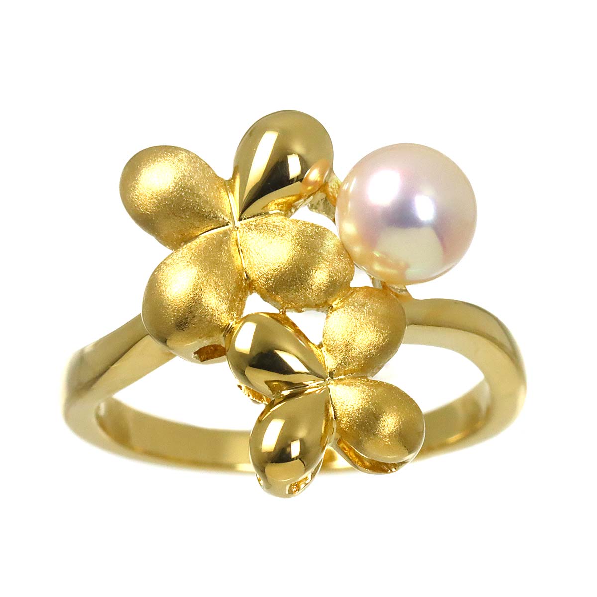 Akoya Pearl 6.1mm Ring 18K YG 750 Size6.75(US)