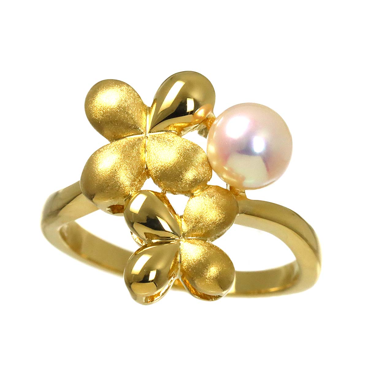 Akoya Pearl 6.1mm Ring 18K YG 750 Size6.75(US)