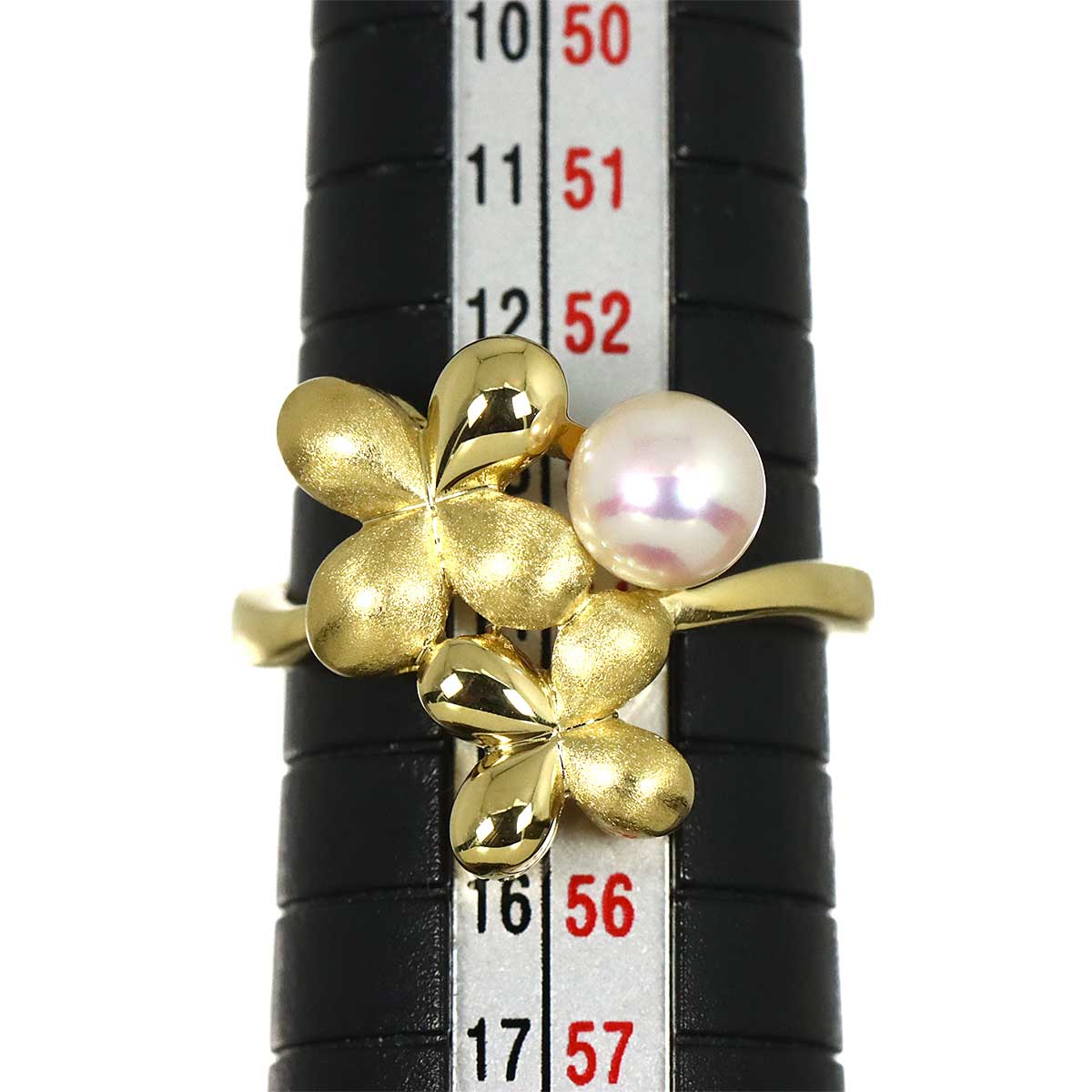 Akoya Pearl 6.1mm Ring 18K YG 750 Size6.75(US)