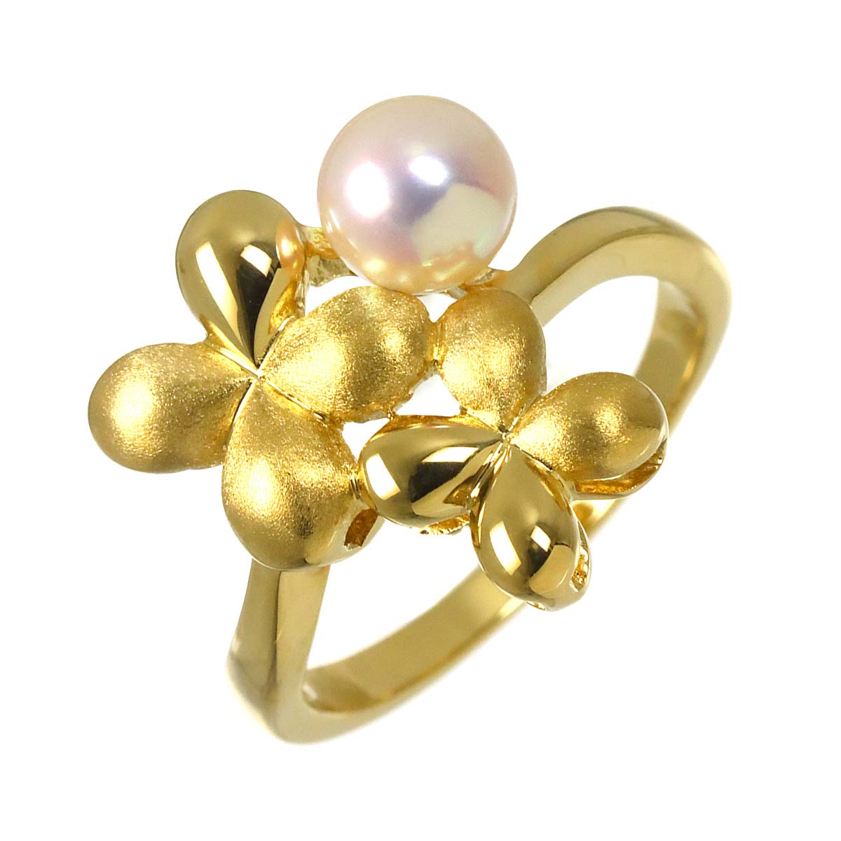 Akoya Pearl 6.1mm Ring 18K YG 750 Size6.75(US)