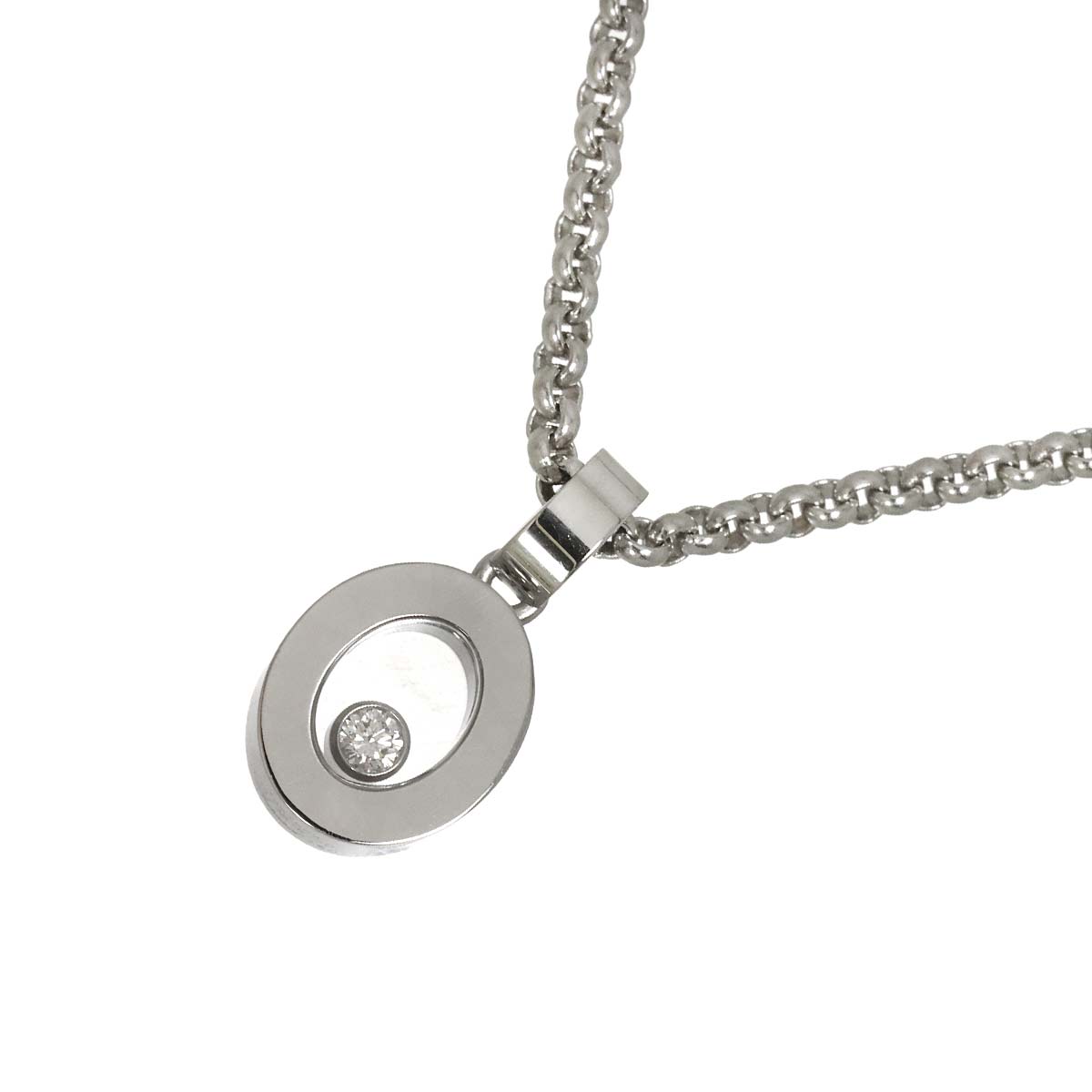 Happy Diamond Necklace 18K White Gold 750