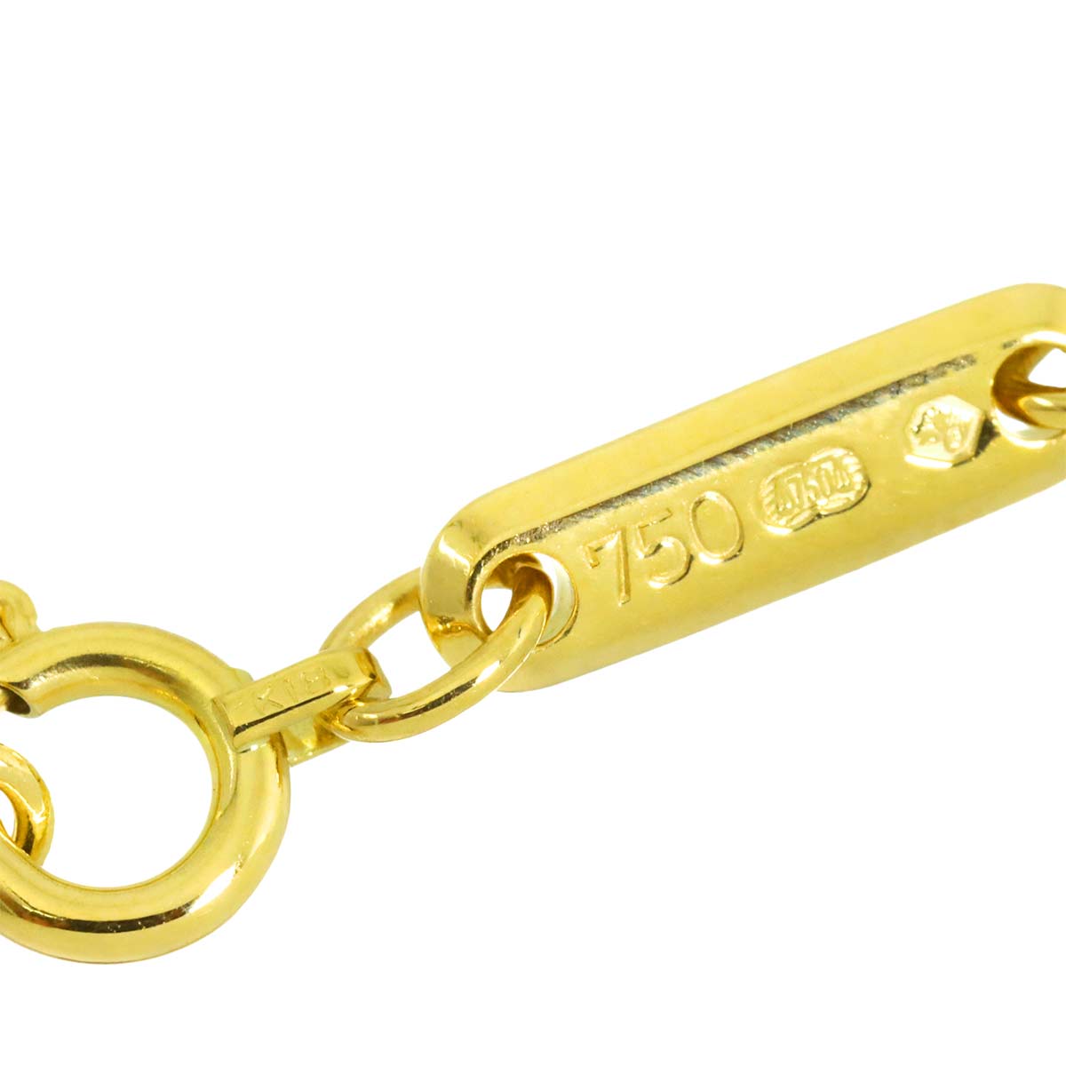 Happy Diamond Heart Necklace 18K Yellow Gold 750