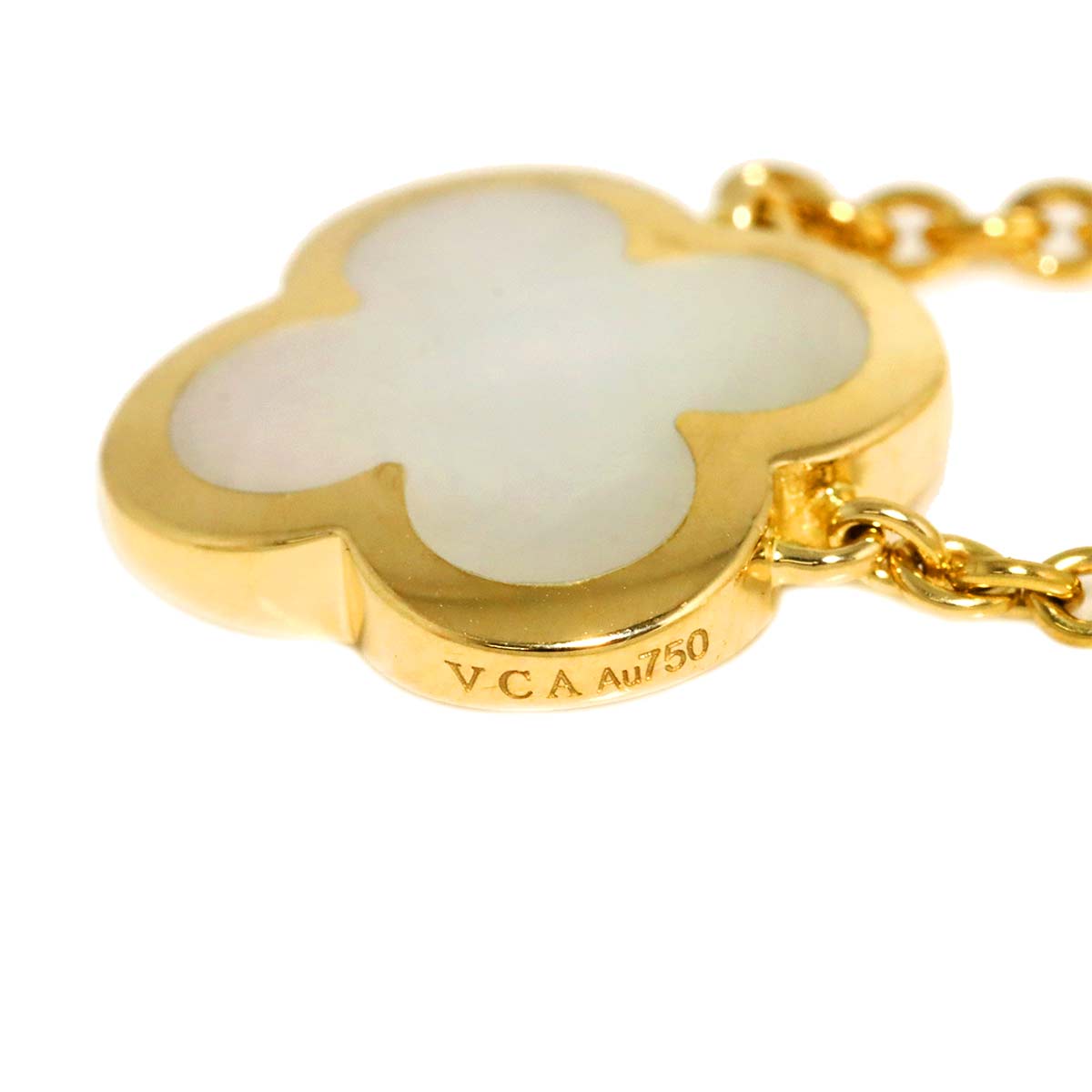 Pure Alhambra MOP Necklace 18K YG 750