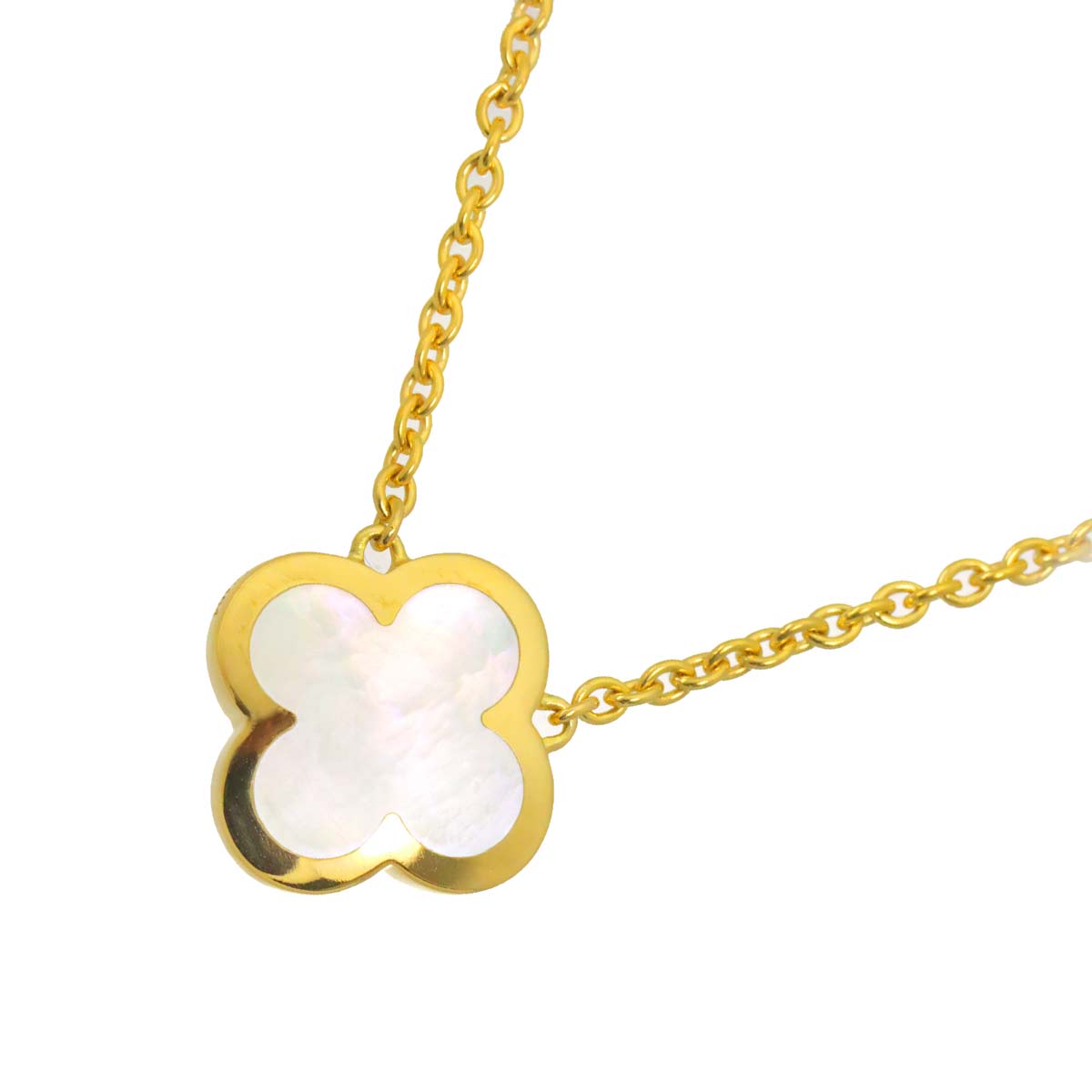 Pure Alhambra MOP Necklace 18K YG 750