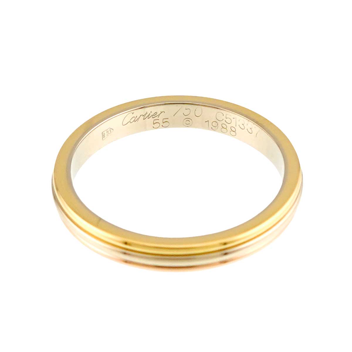 Vendome Ring 18K YG WG PG 750 size55 7.25(US)
