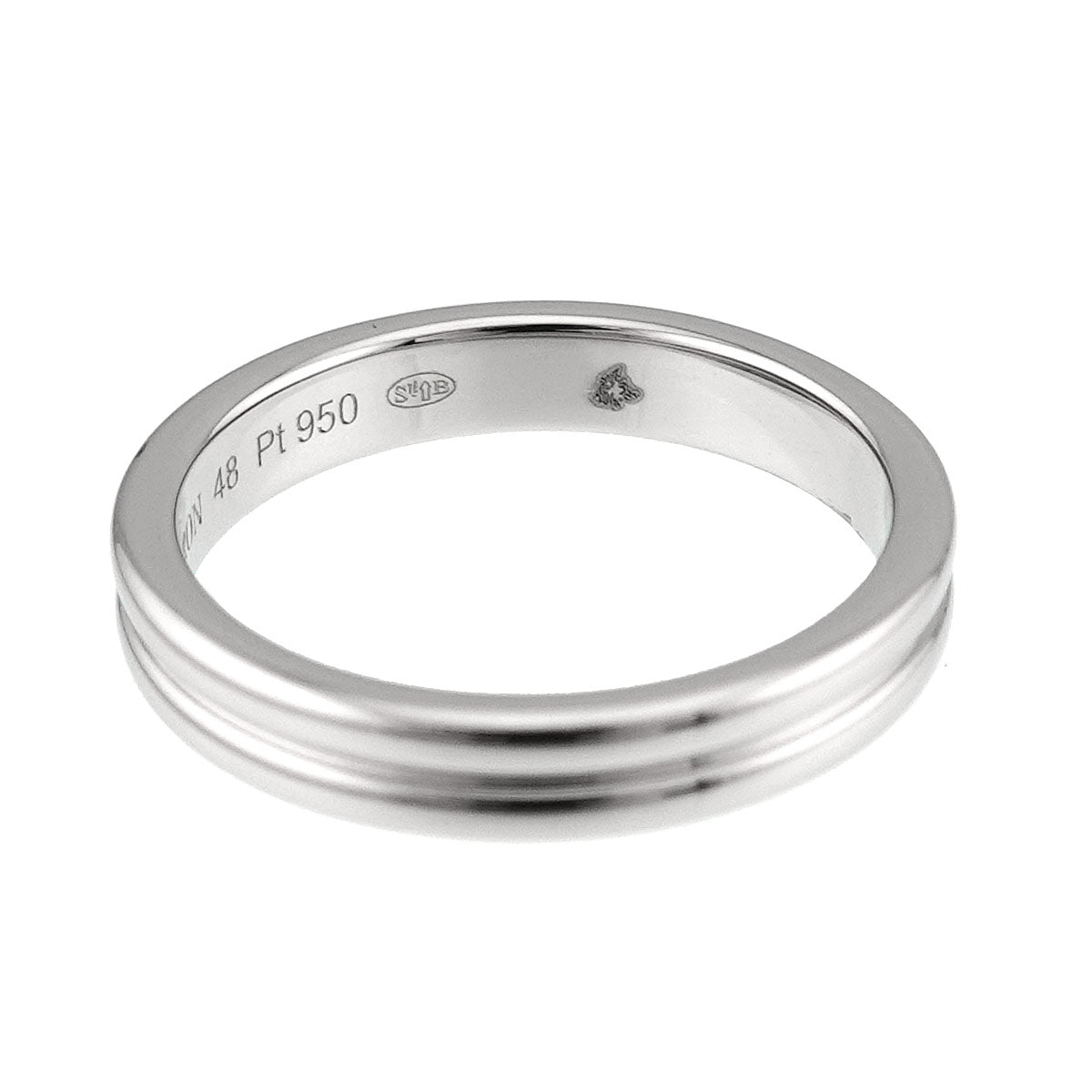 Godron Ring Pt Platinum Size48 4.5(US)