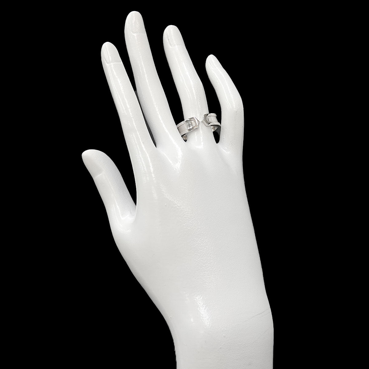 C2 SM Ring 18K WG 750 Size62 9.5-9.75(US)