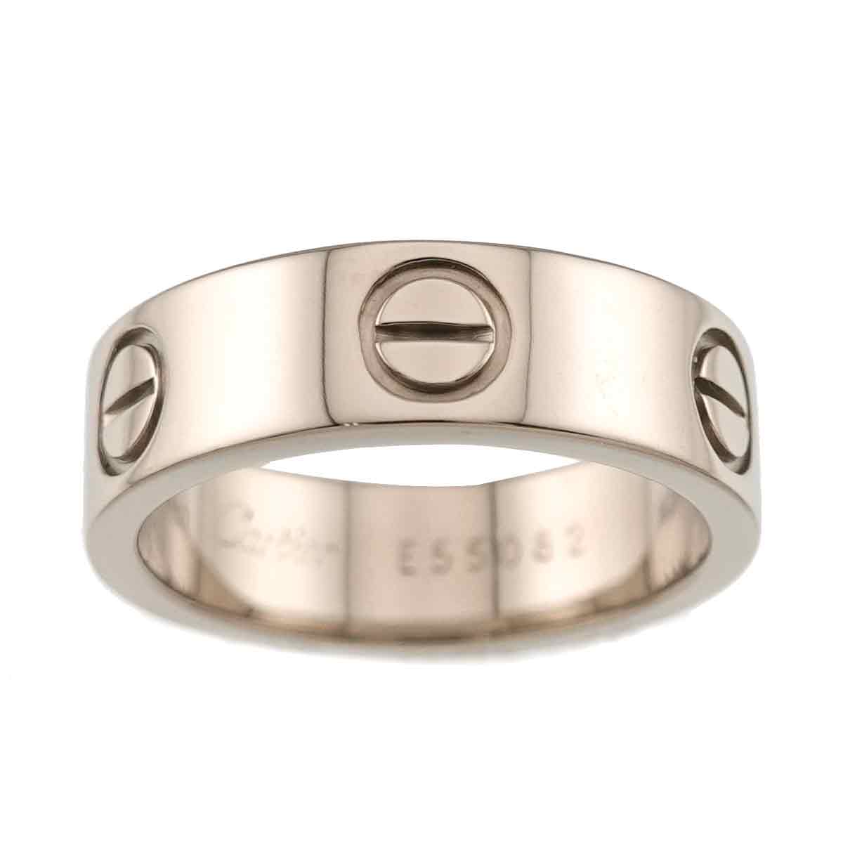 Love Ring 18K White Gold 750 size50 4.75-5(US)