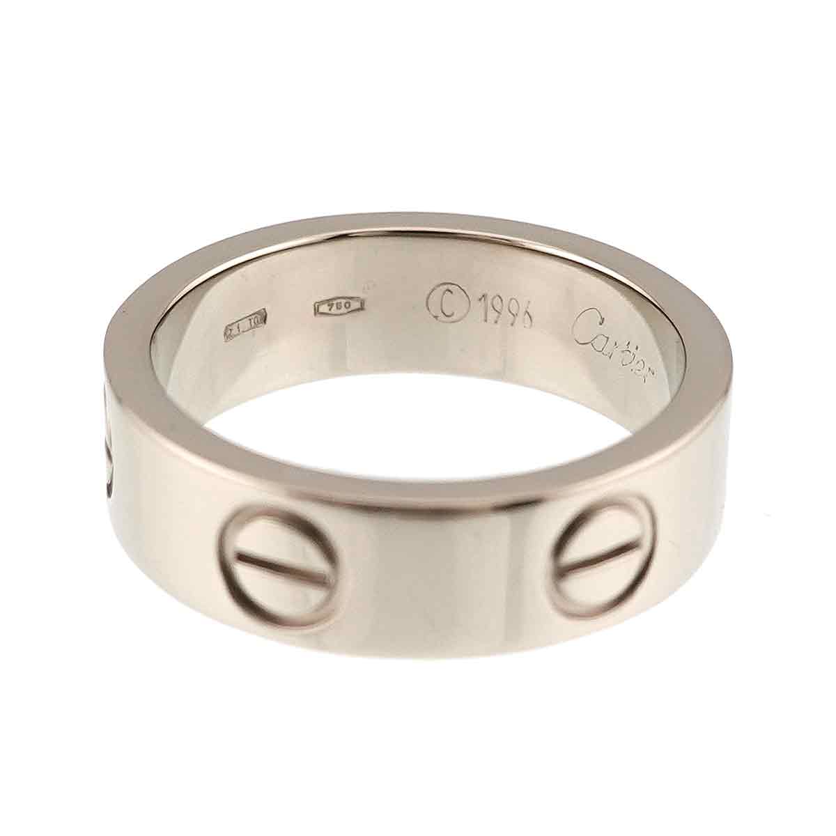 Love Ring 18K White Gold 750 size50 4.75-5(US)